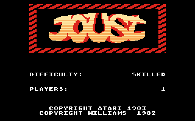Joust (1983-84) (Atari) Screenshot